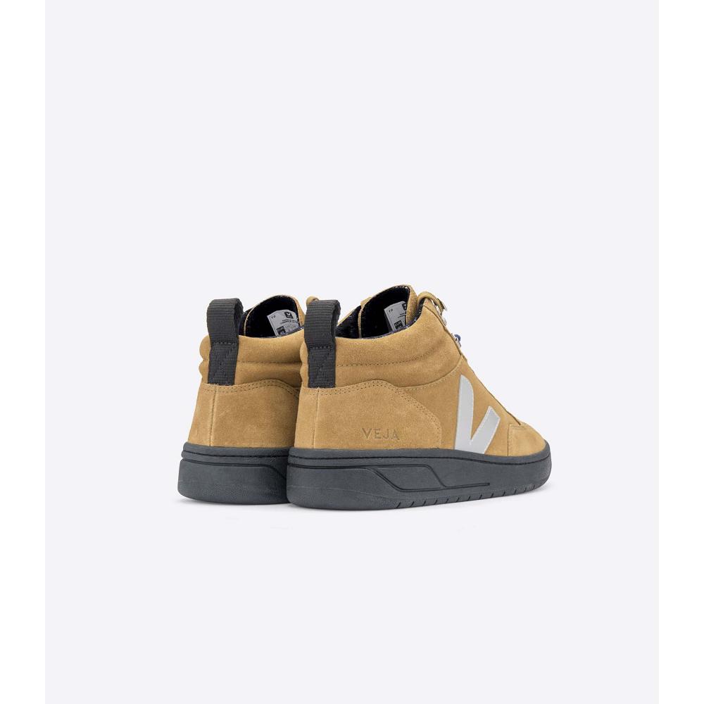 Veja RORAIMA SUEDE Men's High Tops Brown | CA 110UZG